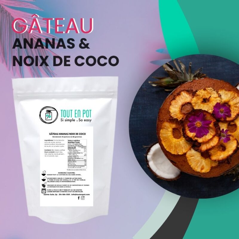 Gâteau Ananas et Noix de coco VRAC