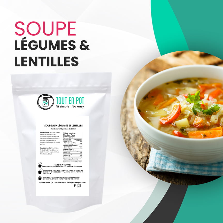 Soupe Légumes et Lentilles VRAC